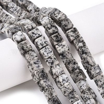 Натуральный кунжут яшма / киви нитки бусины яшмы G-T139-8x8-42B-1