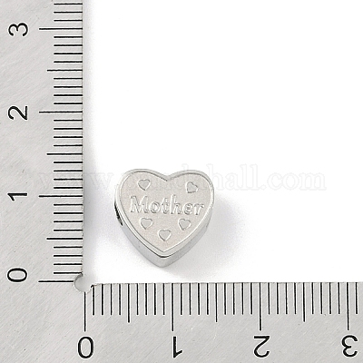 Европейские бусины из нержавеющей стали 304 STAS-K286-04I-P-1