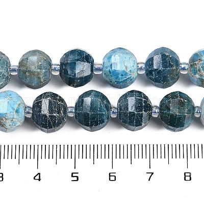 Chapelets de perles en apatite naturelle&nbsp;G-G182-B42-06-1