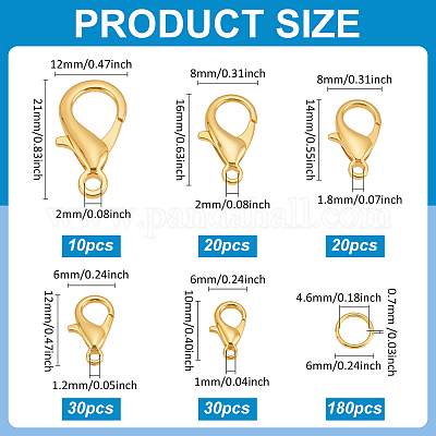 5 стиль застежки-лобстеры из цинкового сплава FIND-ME0001-79G-1