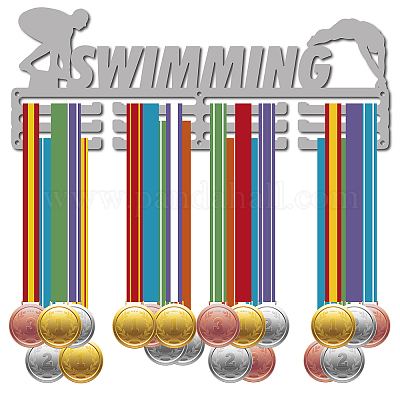 Support de mur d'affichage de support de cintre de médaille de fer de mode&nbsp;ODIS-WH0023-067-1