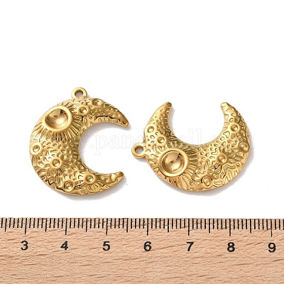 Подвеска из нержавеющей стали 304 со стразами STAS-A124-03G-1