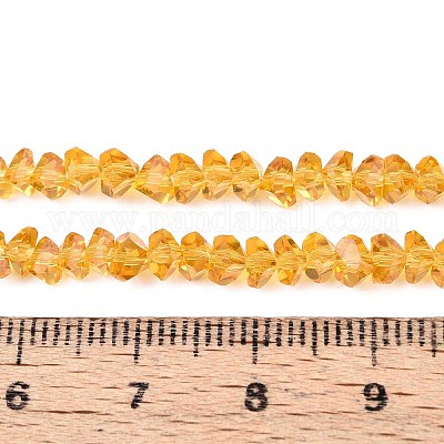 Прозрачные стеклянные бусины GLAA-N018-4mm-24-1