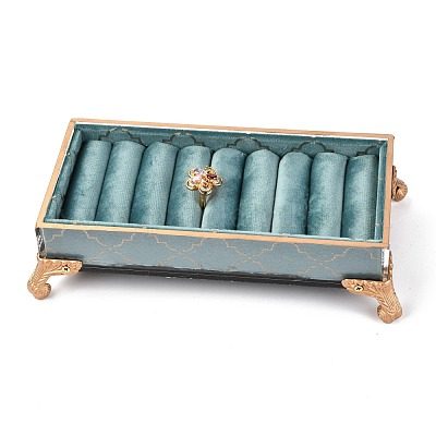 Стенд для демонстрации украшений из фланелеты и деревянного прямоугольника ODIS-A010-13-1