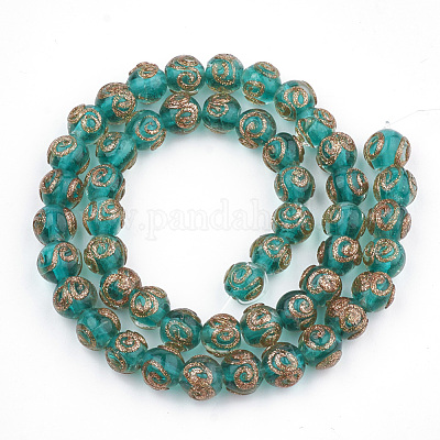 Бусины ручной работы бусины золотого песка LAMP-T006-05E-1