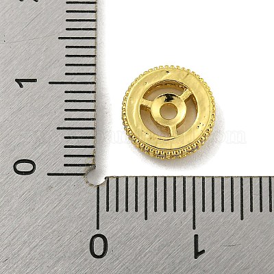 Латунные микропаве из прозрачного кубического циркония KK-G493-30C-G-1