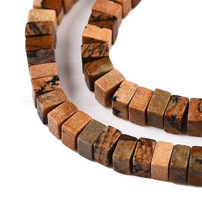 Естественного изображения яшмы бисер нитей G-N342-74-1