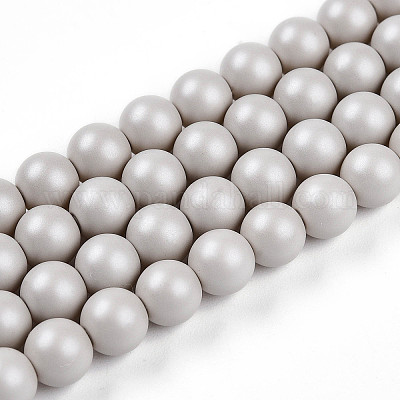 Выпечка из окрашенного перламутрового стекла жемчужные бусинки HY-N002-6mm-B05-1