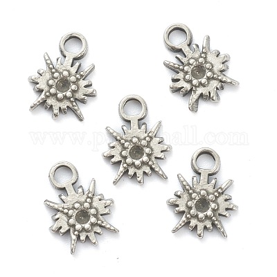 Подвеска из нержавеющей стали 304 со стразами STAS-P279-45P-1