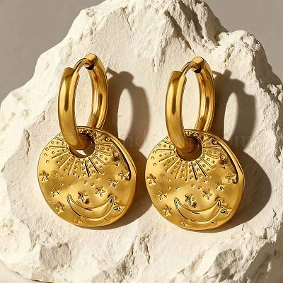 Серьги-кольца из нержавеющей стали 304 FS-WG258B4-01-1