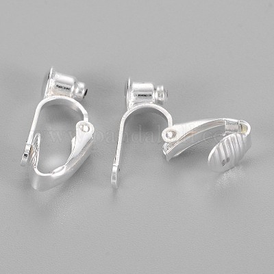 Латунные серьги с клипсами X-KK-Q115-S-NF-1