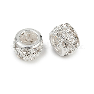 Латунные бусины со стразами &nbsp;KK-U071-01S-1