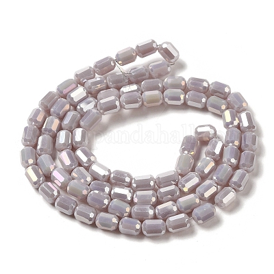 Стеклянные бусины с гальваническим покрытием  EGLA-D031-01C-1