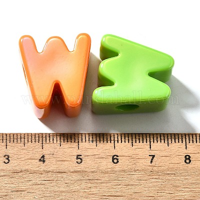 УФ-покрытие непрозрачные акриловые европейские бусины SACR-Z007-01W-1