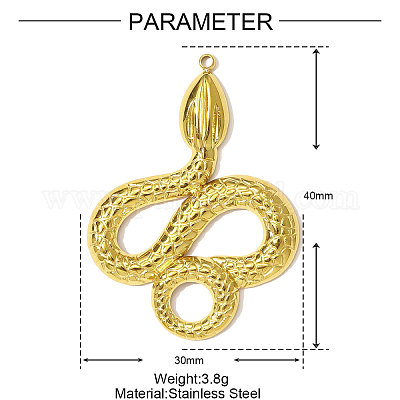 Подвески из нержавеющей стали 304 STAS-OY001-07G-1