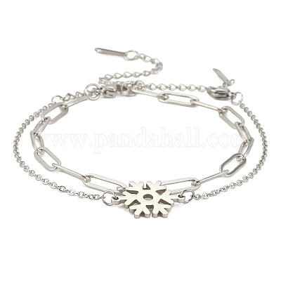 Наборы браслетов-цепочек и тросов из нержавеющей стали марки 304 AJEW-U005-05D-P-1