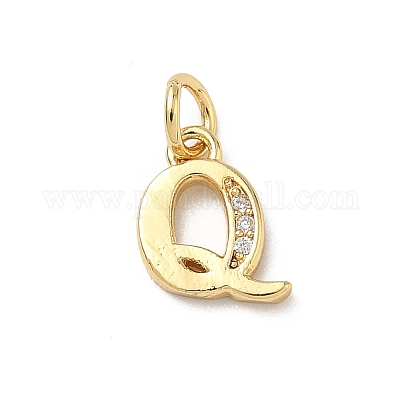 Латунные микро проложить кубического циркония подвески KK-I382-03G-Q-1