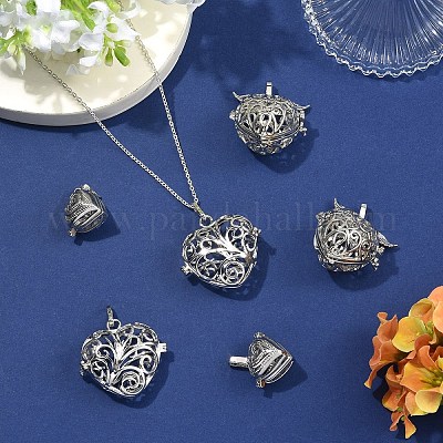 6 шт. подвески-клетки из латуни и сплава в двух стилях&nbsp;FIND-YW0011-82-1