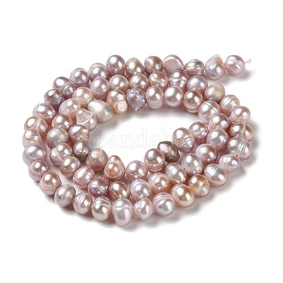 Нити из натурального культивированного пресноводного жемчуга PEAR-E018-79B-1