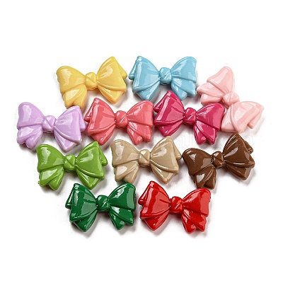 Краска для запекания непрозрачные акриловые бусины MACR-D024-02-1