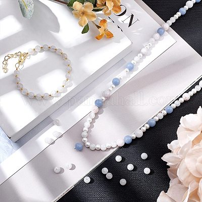 Бусины из натурального радужного лунного камня G-AR0001-75-1