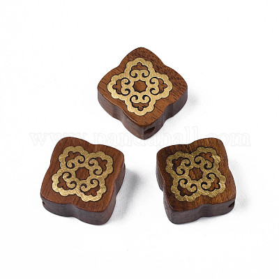 Натуральные деревянные неокрашенные бусины WOOD-N013-011-1