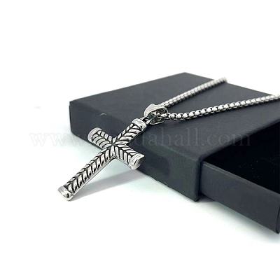 Подвеска-крест из нержавеющей стали в стиле панк-рок SH5959-1