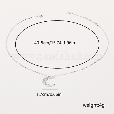 Нежные латунные подвески в форме луны для женщин FJ0957-1
