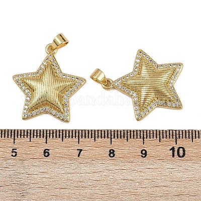 Латунные микро проложить кубического циркония подвески KK-I358-054A-G-1