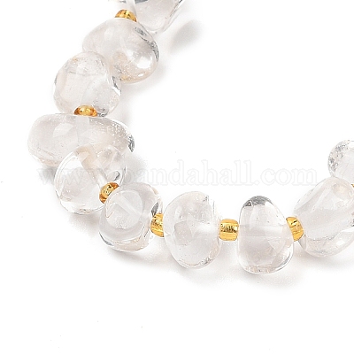 Наборы браслетов и ожерелий из самородков из натуральных кварцевых бусин SJEW-P004-01P-06-1