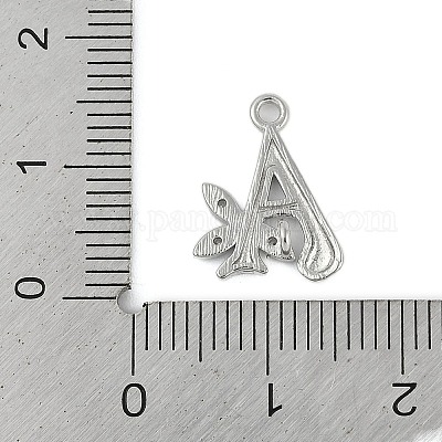 Латунные хрустальные стразы буквы звенья соединительные подвески KK-S395-06P-A-1