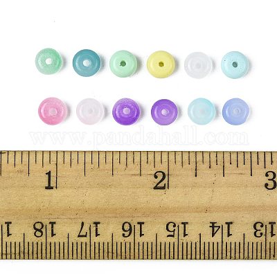 120 шт. 2-х цветные бусины из искусственного нефрита DGLA-FS0001-21B-1