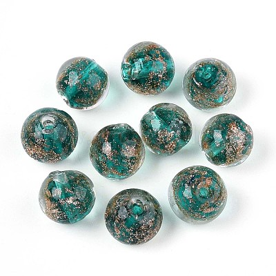 Бусины ручной работы бусины золотого песка LAMP-T016-10C-1