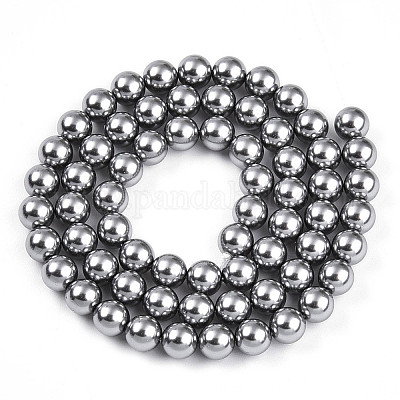 Выпечка из окрашенного перламутрового стекла жемчужные бусинки HY-N002-6mm-A01-1