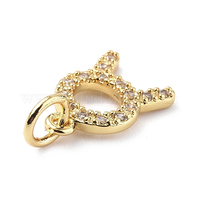 Латунные микро проложить кубического циркония подвески ZIRC-F131-16G-08-1