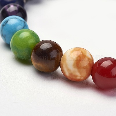 Чакра ювелирные изделия йога X-BJEW-K142-A-1