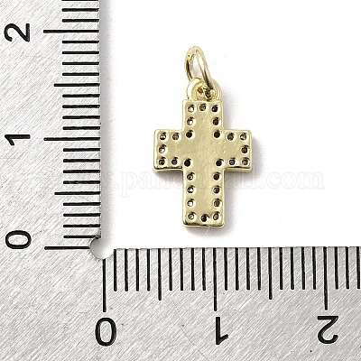 Латунные микро проложить кубического циркония подвески KK-A278-15G-01-1