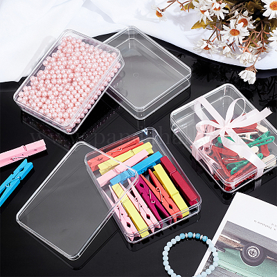 Прозрачный пластиковый кейс для минифигурок ODIS-WH0043-152B-1