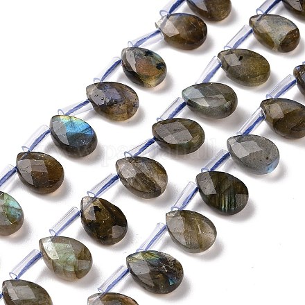 Chapelets de perles en labradorite naturelle  G-I246-09-A-1