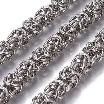 304 cadenas bizantinas de acero inoxidable CHS-P007-07P-02-1