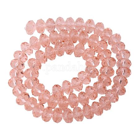 Faceted Rondelle Imitation Austrian Crystal Bead Strands G-PH0003-12-1