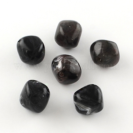 Имитация драгоценных камней двойной конус акриловые бусины OACR-R024-01-1