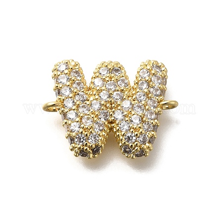 Латунные микро-паве кубические цирконии буквы соединения KK-I717-04W-1
