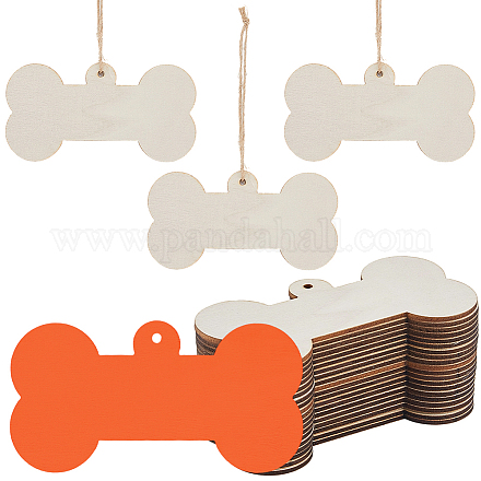 Незаконченный комплект деревянных больших подвесок WOOD-WH20014-003A-1