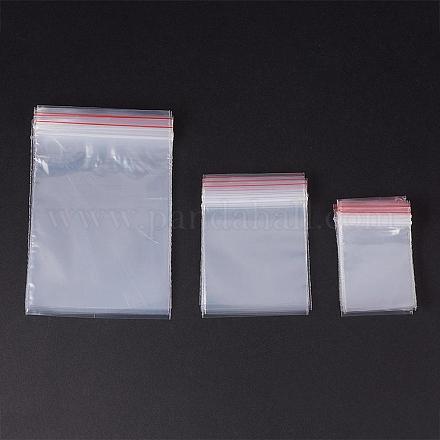 ジップロックバッグ  再封可能なバッグセット  トップシール袋セット  透明  6~12x4~8cm OPP-PH0001-01-1