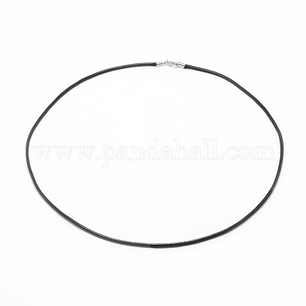Waxed Polyester Cord Necklace Making MAK-P010-13P-1