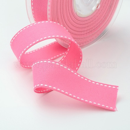 Grosgrain Polyester Ribbons for Gift Packings SRIB-I001-016-156W-1
