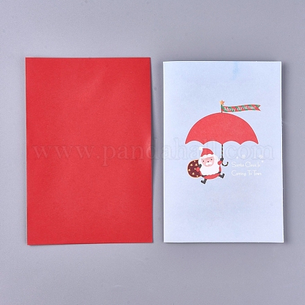 3d Weihnachten Pop-up Grußkarten & Umschläge gesetzt DIY-I029-05C-1