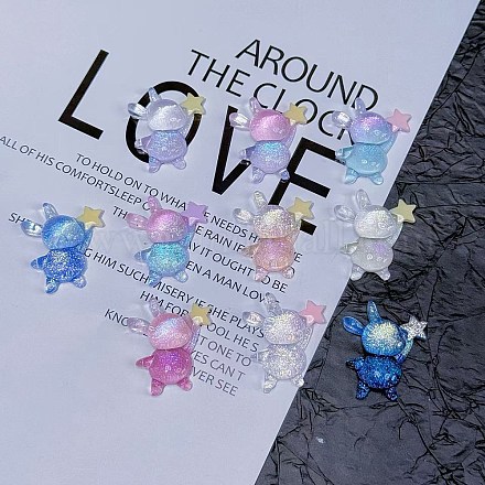 Светящиеся кабошоны из прозрачной смолы CRES-L045-06-1