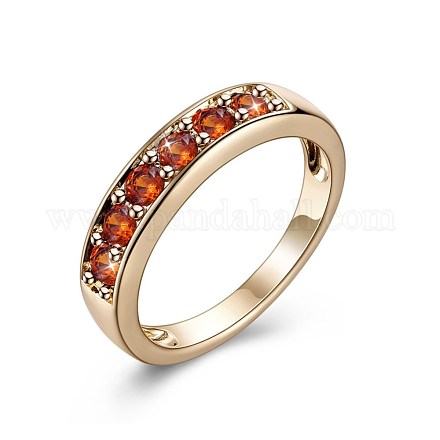 Brass Micro Pave Cubic Zirconia Finger Rings RJEW-BB32079-F-8-1